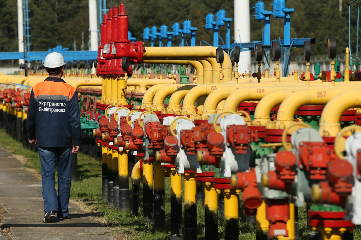 <> on September 18, 2014 in Dashava, Ukraine.